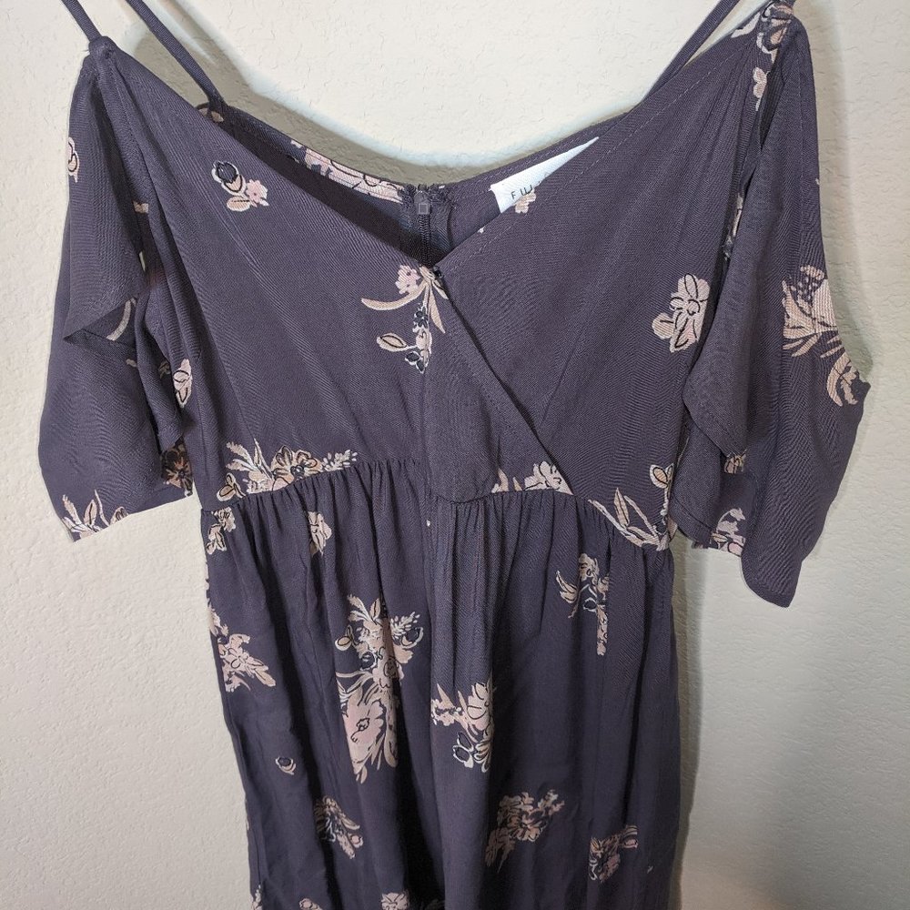 Full Tilt Floral Cold Shoulder Mini Dress NWOT XS - Picture 8 of 8
